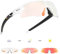 SCVCN Photochromatische Selbsttönend Fahrradbrille für Herren Damen Klar Sportsonnenbrille TR90 Rahmen Sport Radfahren MTB Radbrille UV400 Schutz Sportbrille Laufen Fahren Triathlon Baseball