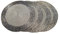CB Home & Style Platzset mit Perlen rund 35 cm Tischset 4er Set Pack Glasperlen Deko Untersetzer (Grau)