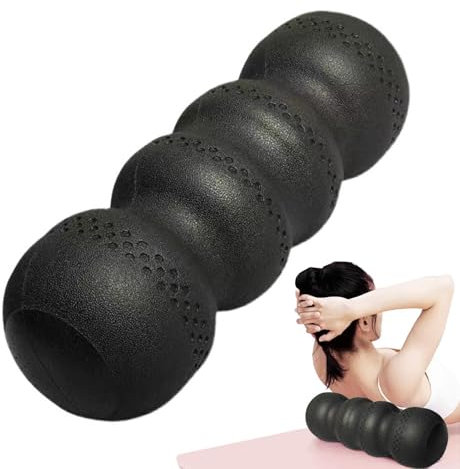 Yoga Schaumwalze - Wirkungsbereichen für Nacken, double-twin Faszienrolle | Pilates Foam Roller, Auslöser Point Back Roller, Wellenform-Muskelübung Stick Wirbelsäulenrollstange hohe Härte für Frauen
