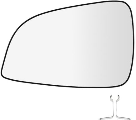 SENZEAL Spiegelglas Fahrerseite Beheizbar mit Trägerplatte für Opel Astra H GTC 2009-2013 13300626 13300627 Außenspiegel Glas Ersatz Links