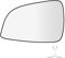 SENZEAL Spiegelglas Fahrerseite Beheizbar mit Trägerplatte für Opel Astra H GTC 2009-2013 13300626 13300627 Außenspiegel Glas Ersatz Links