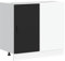 Generico kangqiling - Mueble con base para fregadero negro de madera multicapa - Color negro - Modelo n. 854290
