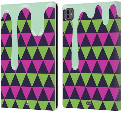Head Case Designs Triangle Motif Fondre Étui Portefeuille en Cuir Compatible avec Apple iPad Pro 11 M4/M5 2024/2025
