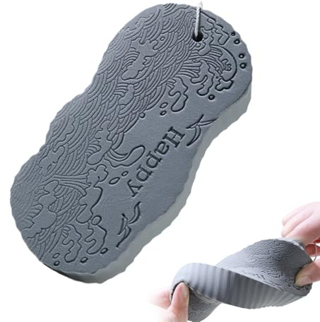 Éponges de douche douces pour femme - Dissolvant pour peaux mortes sur le corps - Gommage nettoyant doux pour la peau pour les adultes, les femmes enceintes, les adolescents, les hommes, les