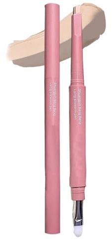 Brow Pencil, Precision Angled Tip Pen, Double Ended Highlight Shadow Tool, Natural Hair Like Strokes, Waterproof Cosmetic Makeup for Women Beginners Daily Party and Work