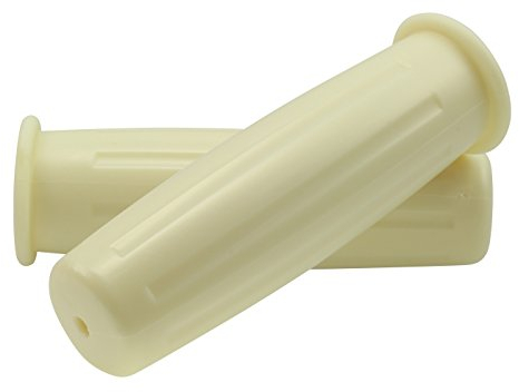 Rindow Bikes Lenkergriffe Tarugata Retro PVC, Weiß, 120mm x 22.2mm, RBJ-002-IV