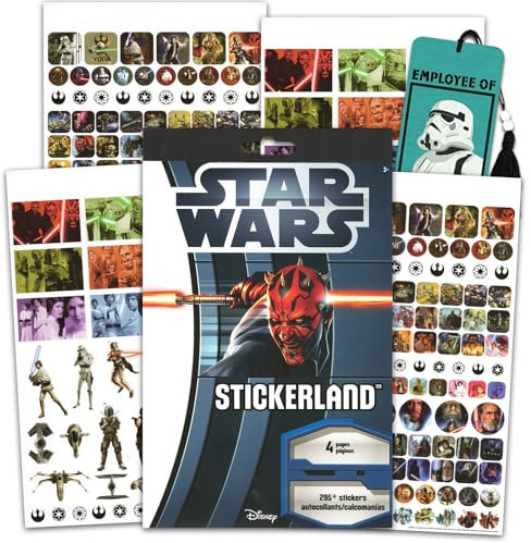 Star Wars The Last Jedi Stickers ~ 4 Page Star Wars Sticker Pad with Over 295 Star Wars Stickers