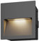 Lucande LED Wandleuchte außen Loya (spritzwassergeschützt (Modern) in Schwarz aus Aluminium (1 flammig,) - Wandeinbauleuchte für Außen Wandlampe Außenwand/Hauswand Haus Terrasse & Balkon