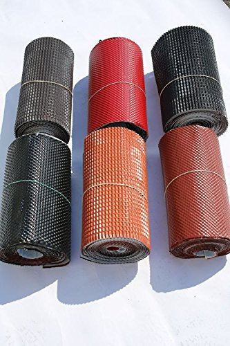 WANDANSCHLUSSBAND/KAMINANSCHLUSSBAND 3D STRUKTUR ALUMINIUM KAMINBAND Anthrazit (RAL 7016)