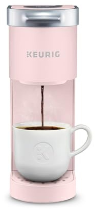 Keurig K-Mini Single Serve K-Cup Pod Coffee Maker, 6 to 12oz Brew size, with Cord Storage, Perfect for Small Spaces, Dusty Rose