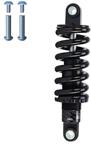 LvTu XC Soft Tail Fahrrad Stoßdämpfer 150mm/ 165mm/ 190mm mit Buchse Schraube 450 Lb / 850 Lb / 1000 Lb / 1500 Lb MTB Dämpfer (Color : 165mm, Size : 1500 lbs)