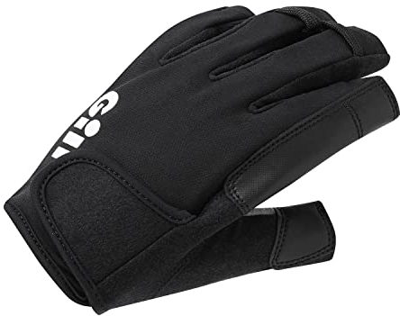 Gill Championship Short Finger Sailing Yachting und Beiboothandschuhe - Schwarz