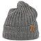 Elkline Rippstrickmütze mit Kaschmir Beanie unifarben, Farbe:grau