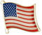 United States of America USA National Flag Metal Enamel Lapel Pin Badge – 1.9 x 1.6 cm Stars and Stripes – Hard Enamel Finish with Secure Clasp for Patriotic Events
