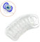 KAIAIWLUO Pacifier Ring Connector Transparent Silikonknopfring, 10er Pack Silikon Silikonring Silikonring für Schnullerkette Schnullerring für MAM NUK-Schnuller im Knopfstil Klar