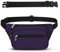 IHIGOGOFA Bauchtasche Gürteltasche Hüfttasche mit Einem 60 cm Verlängerten Gürtel Unisex Modern Umhängetaschen Handytasche für Outdoor Reise Wandern Hundetraining Damen und Herren (Violett)