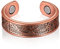 Magnetischer Kupferring aus Reinem Kupfer Verstellbare Ringe für Damen und Herren Magnetring mit Starken Magneten Magnet Fingerring für Mutter Ehefrau Tochter Frauentag Geburtstag Geschenk(Retro Stil)