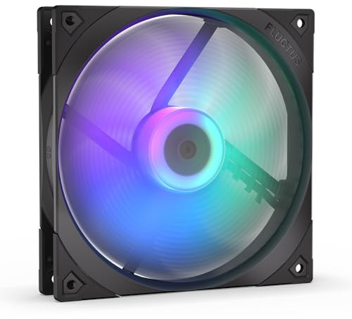 ENDORFY Fluctus 140 PWM ARGB, Standard PC-Gehäuselüfter, 140mm ARGB, Push und Pull Ausrichtung, hohe Leistung gegen Strömungsbeschränkungen, integrierte Anti-Vibrationspads, EY4A004