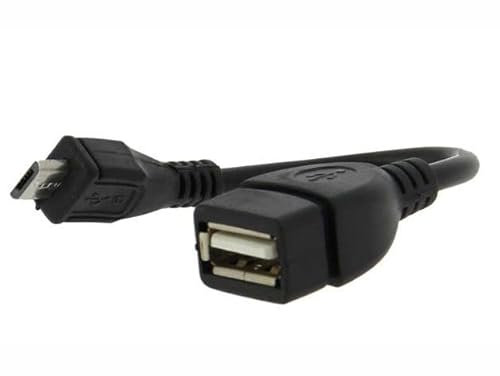 AKOR - Câble OTG. Adaptateur Micro USB pour clé USB et 3G. - Noire