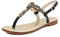 QUEEN HELENA Infradito Gioiello Sandali Bassi con Strass Eleganti Donna Y5002 (Nero, Sistema Taglie Calzature EU, Adulto, Donna, Numero, Media, 37)