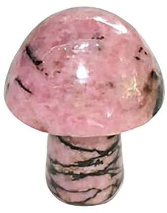 AZOOB Kristallachat, Halbedelstein, Mini, Kleiner Pilzform, natürlicher Edelstein, poliert, Liebesrose, Quz, Amethyst-Blumentopf, 49er-Ornamente for den Weihnachtsbaum ERTEYIN