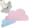 VINPAM-Premium Cat Food Mat - Anti-slip Silicone Pet Feeding Mat, Cloud-shaped Design for Food and Water, Ideal for Cats and Small Dogs - 48 * 27cm (pink)