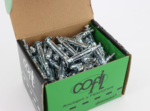 Boîte de 100 chevilles métalliques Placo à expansion avec vis de 5x52 mm