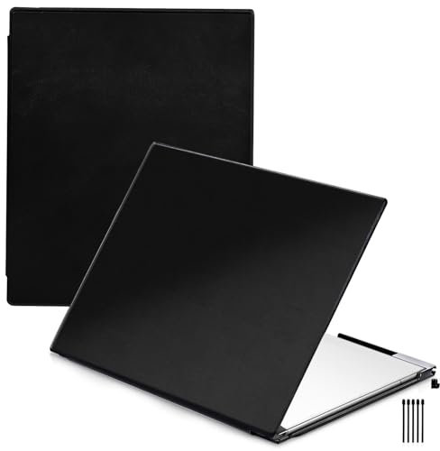 QIOFEARTH Custodia per tablet di carta Remarkable 2 da 10,3 rilasciato nel 2020, sottile, leggera e rigida, custodia protettiva con portapenne integrato, viene fornita con 2 punte per penna (nero)