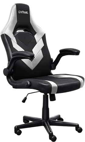 Trust Gaming GXT 703W Riye Silla para Juegos, Cuero Espuma de Alta Densidad Piel sintética Tejido elástico, White, Talla única