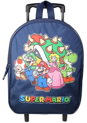 Bagtrotter Rucksack mit Rollen 32 cm mütterlicherseits Super Mario Blau