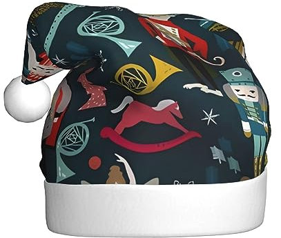 Women's Nutcracker Ballet Xmas Dance Christmas hat, Santa Claus hat, Christmas headdress, men's hat, women's hat, retro, Christmas elf hat, red