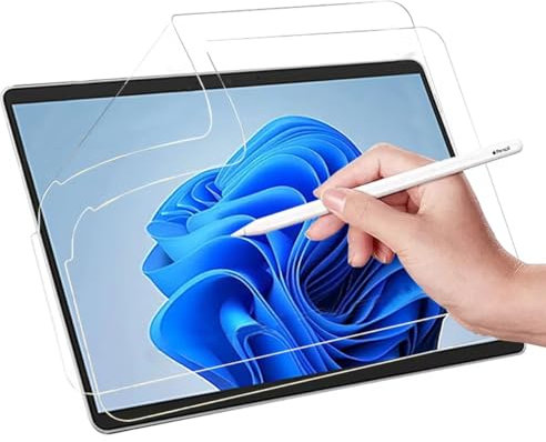 Negugew 2 Pezzi Pellicola Protettiva in Carta per Microsoft Surface Pro 9 / Surface Pro 8 Tablet, Pellicola di Carta PET Opaca per Disegnare e Scrivere