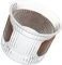 Ciieeo Holzring Kaffeebecher kaffeekanne kaffeekännchen trinkgläser Hitzebeständiger Glasbecher tuten Tassen Wasser Espresso Flasche Deckel Teetasse Frühstücksglas Bierbecher