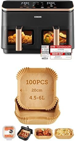 Bundle of Cosori Heißluftfritteuse R903 mit Backpapier