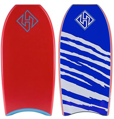 Hubboards Bodyboard Deck Dubb Edition PP HD Rot/Blau 42