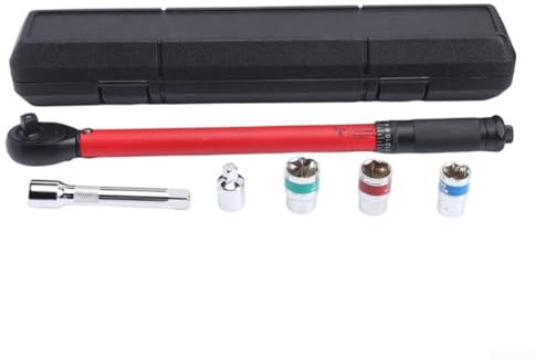 Eawfgtuw 72 Zähne Drehmomentschlüssel 1/5.1 cm Antrieb 20-230Nm Einstellbarer Chrom-Vanadium-Stahl mit rutschfestem Griff für Kfz-Reparatur, mechanische Wartung, Auto-Werkzeuge