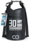 Lamicall Dry Bag, Waterproof Bag - [Robust & Anti-Scratch] 5L/10L/20L/30L/40L Waterproof Backpack with 100% Water Proof Phone Pouch, Floatable Drybag for Boat Swimming Kayaking Camping - Black(30L)