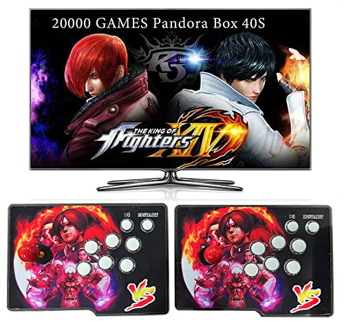RegiisJoy Pandoras Box 78S Console de jeu rétro 32 000 en 1 pour PC, projecteur, TV, 2 à 4 joueurs, jeux 3D, recherche/cache/enregistrement/pause, combo en un clic