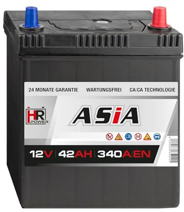 HR HiPower ASIA 12V Japan Starterbatterien (42Ah Pluspol Rechts)