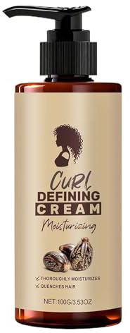 Missmisq Creme für Lockiges Haar | 100ml Lotion für Welliges Haar | Glättende Lotion Haarpflegeprodukte für Frauen, Mädchen und Männer | Für tägliche und nächtliche Routine sowie