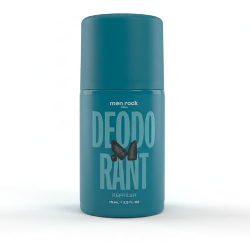 Men Rock Green Tea & Lime Anti-Transpirant Deo Roll-On – 75 ml – langanhaltender Schweiß- und Geruchsschutz, feuchtigkeitsspendend & erfrischend für Männer