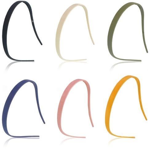BDEPSTR Serre Tete Femme,Lot de 6 Anti-Mal de Tête,Serre Tete Zig Zag,Adaptés aux Porteuses de Lunettes,en Plastique avec Dents Fines, pour Filles et Femmes