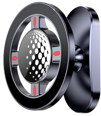 Magnetische Handyhalterung – 6,1 cm Legierung | Golf-Trolley-Telefonhalter mit 360° Drehung | Doppelseitiger mobiler Ständer für Golfwagen, Outdoor-Fitnessstudio, Reisen & Zuhause
