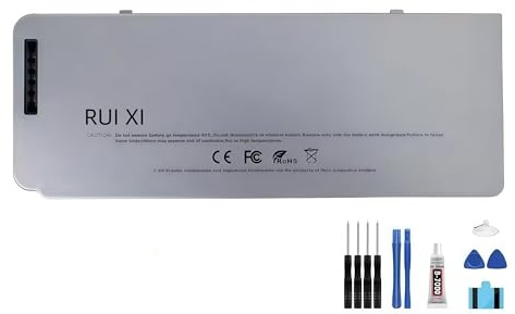 RUI XI Akku kompatibel für Apple MacBook Pro 13 Zoll A1278 MB771 MB771J/A MB771LL/A MB466 MB466CH/A MB467 MC516CH/A 5200 mAh 10,8 V A1280 Laptop-Akku