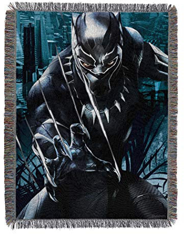 NORTHWEST Marvel's Black Panther, gewebter Tapisserie-Überwurf, 122 x 152 cm, Mehrfarbig