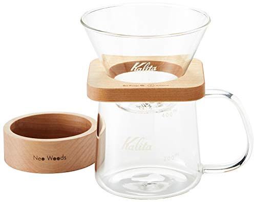 Kalita WDG-185#44315 Kaffee-Tropfer quadratisch Set für 2 bis 4 Personen