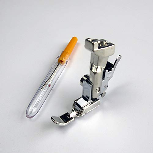 EVERNICE Reißverschlussfuß links/rechts schmal für Bernina Artista, Activa, Virtuosa, Aurora - EN-PF06BN - Kunststoff - Nähfuß