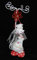 trendfinding Schmuckständer Katze Rot Schmuckhalter Schmuckpuppe Schmuck Büste Halter Ringhalter