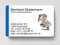 100 Visitenkarten, laminiert, 85 x 55 mm, inkl. Kartenspender - Handwerker Installateur