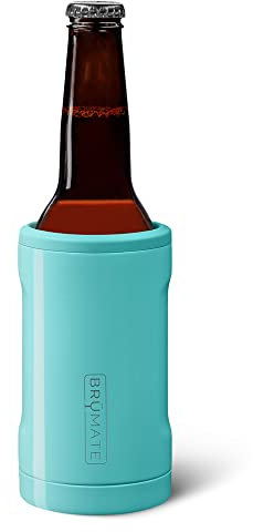 BrüMate Hopsulator Bott'l - Contenitore termico per bottiglie di vetro standard da 350 ml, per bottiglie di vetro Coozie isolate, in acciaio inox, per birra e bibite gassate (acqua)